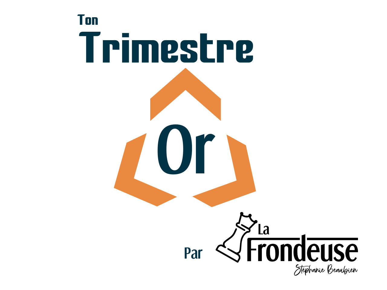 le logo de la formation d'entrepreneuriat en périnatalité, le Trimestre d'Or.